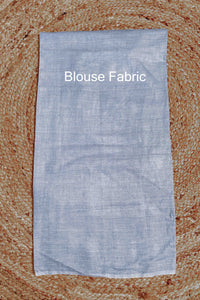 Thumbnail for Soothing multi-color ombre pure cotton saree with lace border detail