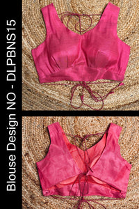 Thumbnail for Playful Pink Backless Blouse