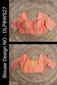 Thumbnail for Perfect Peach elasticated Hook-Back Blouse