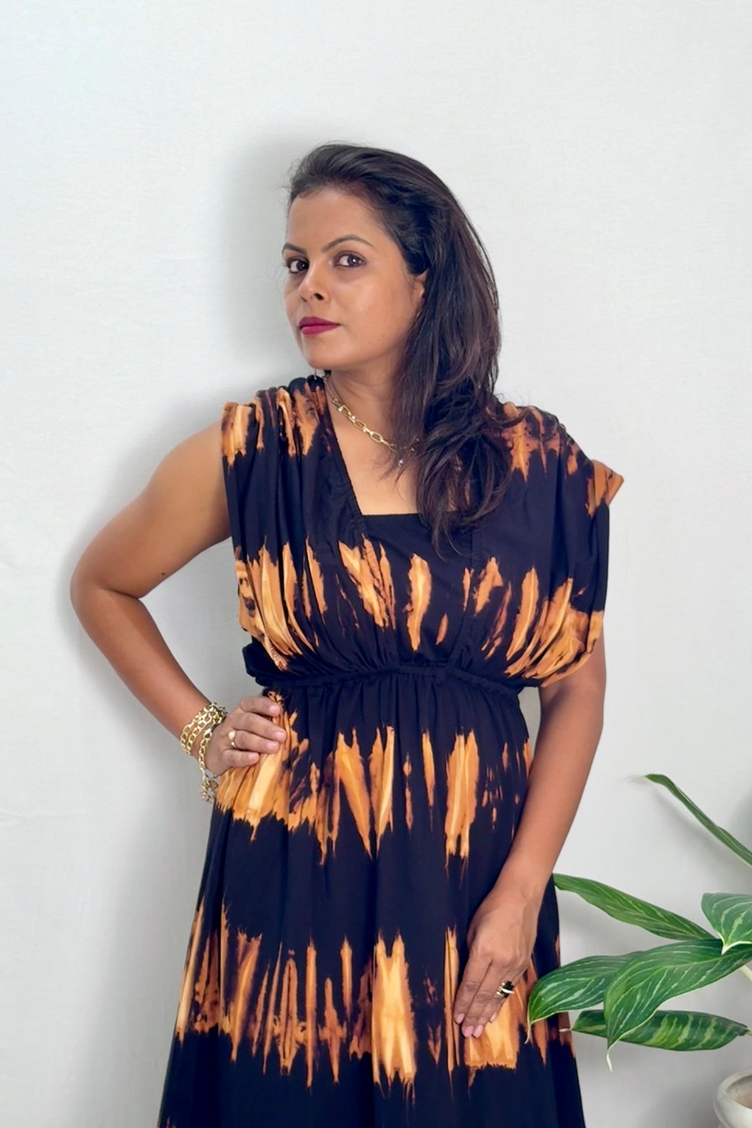 Effortless Drape Luxe Dress