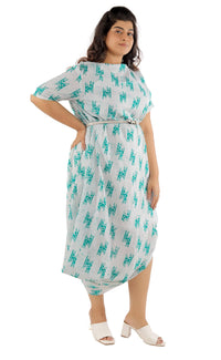 Thumbnail for Asymmetrical Cotton Midi Dress