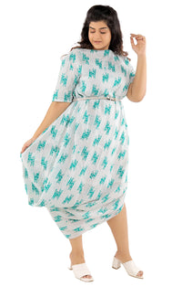 Thumbnail for Asymmetrical Cotton Midi Dress