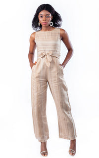 Thumbnail for Ghicha silk wrap around jumpsuit