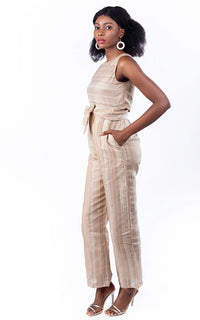 Thumbnail for Ghicha silk wrap around jumpsuit