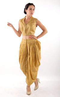Thumbnail for Crop Top and Cowl Pant Set