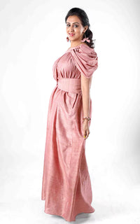 Thumbnail for Tussar Zari Silk Fantasy Long Dress