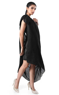 Thumbnail for Tussar Zari Silk 2-in-1 Dress