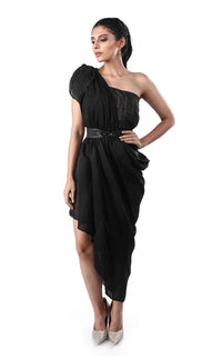 Thumbnail for Tussar Zari Silk 2-in-1 Dress