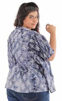 Thumbnail for Stunning Cotton Block Printed Blouse