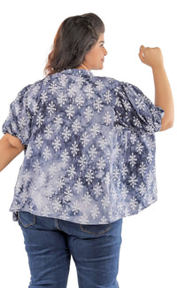 Thumbnail for Stunning Cotton Block Printed Blouse