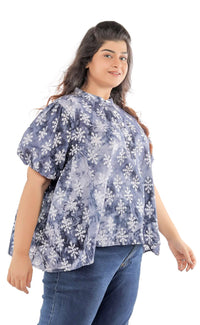 Thumbnail for Stunning Cotton Block Printed Blouse