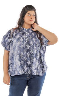 Thumbnail for Stunning Cotton Block Printed Blouse