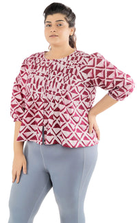 Thumbnail for Sweet Sentiments Cotton Blouse