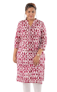 Thumbnail for Classic Cotton Block Printed Kurta