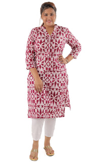 Thumbnail for Classic Cotton Block Printed Kurta