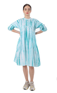 Thumbnail for Super Comfy Cotton Shibori Dress