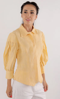 Thumbnail for Thinking of You Linen Blouse