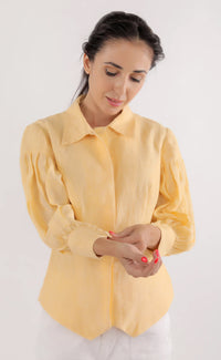 Thumbnail for Thinking of You Linen Blouse