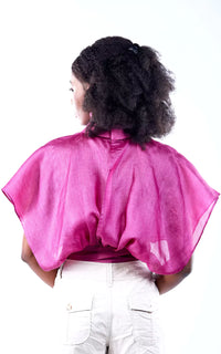 Thumbnail for Tussar Silk Kaftan Double Layered Top