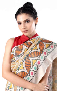 Thumbnail for Tussar Staple Collar Blouse