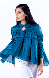 Thumbnail for Tussar Silk Breezy Blouse