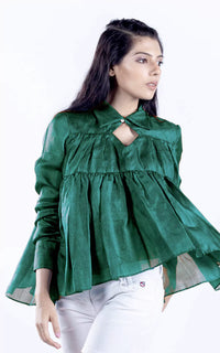 Thumbnail for Tussar Silk Breezy Blouse