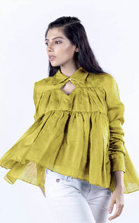 Thumbnail for Tussar Silk Breezy Blouse