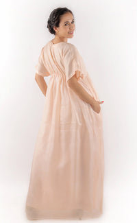 Thumbnail for Classy Comfort Fit Silk Maxi Dress