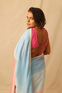 Thumbnail for Playful Pink Backless Blouse