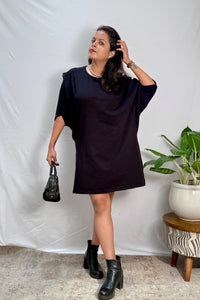 Thumbnail for Playful Noir  Mini Dress