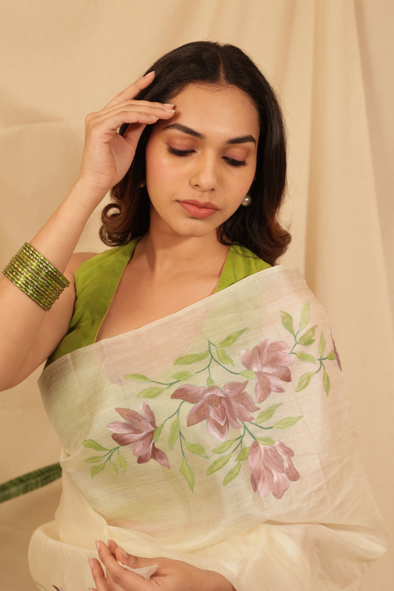 Enchanted Flower Garden Sleeveless Blouse