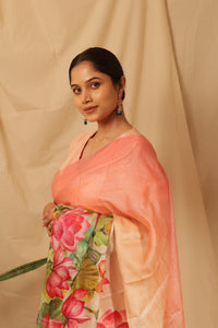 Thumbnail for Lotus & Peacock Symphony Saree