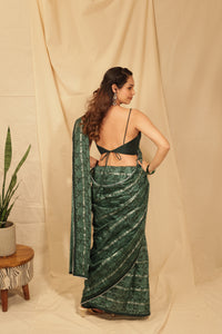 Thumbnail for Classy Rose Bloom Saree