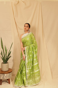 Thumbnail for Vibrant Madhubani Motif Block Printed Saree