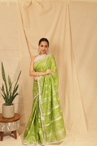Thumbnail for Vibrant Madhubani Motif Block Printed Saree