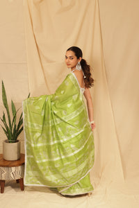 Thumbnail for Vibrant Madhubani Motif Block Printed Saree