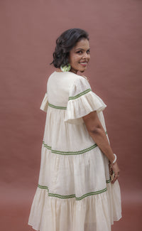 Thumbnail for Summer Sway Flared Sleeve Cotton Dress
