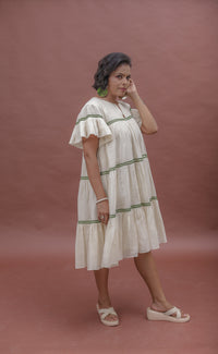 Thumbnail for Summer Sway Flared Sleeve Cotton Dress