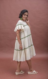 Thumbnail for Summer Sway Flared Sleeve Cotton Dress