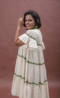 Thumbnail for Summer Sway Flared Sleeve Cotton Dress