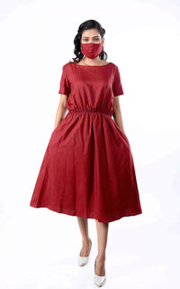 Thumbnail for Tussar Staple Comfy Dress