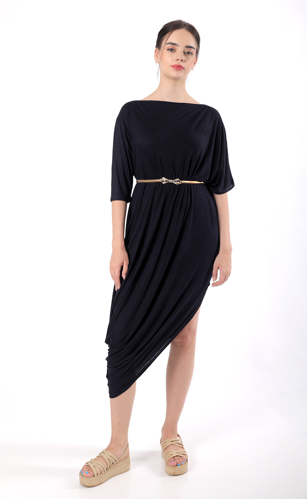 Eternal love drape midi dress