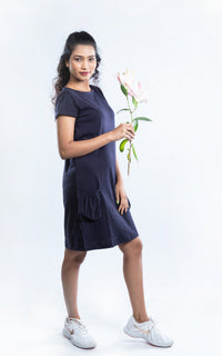 Thumbnail for Relaxed short Dress with Pockets