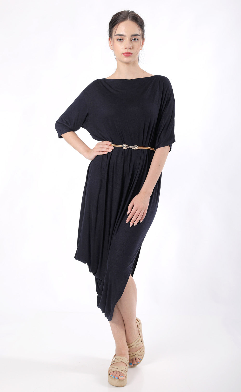 Eternal love drape midi dress