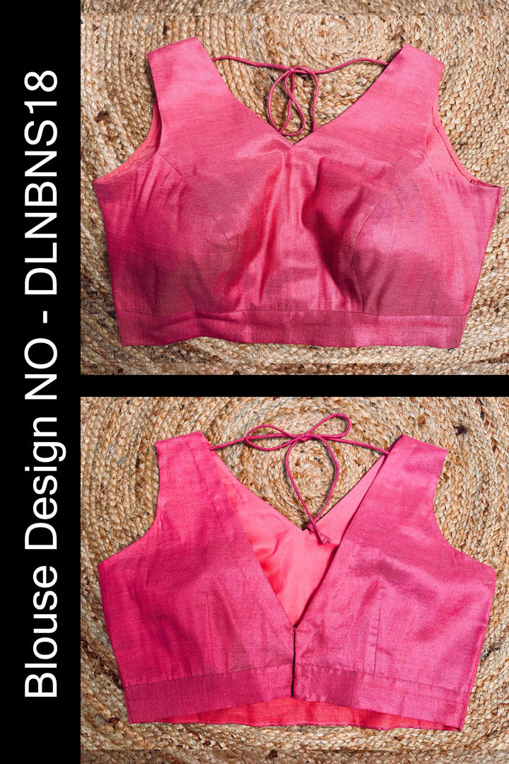 Crimson Pink Delight Sleeveless Blouse