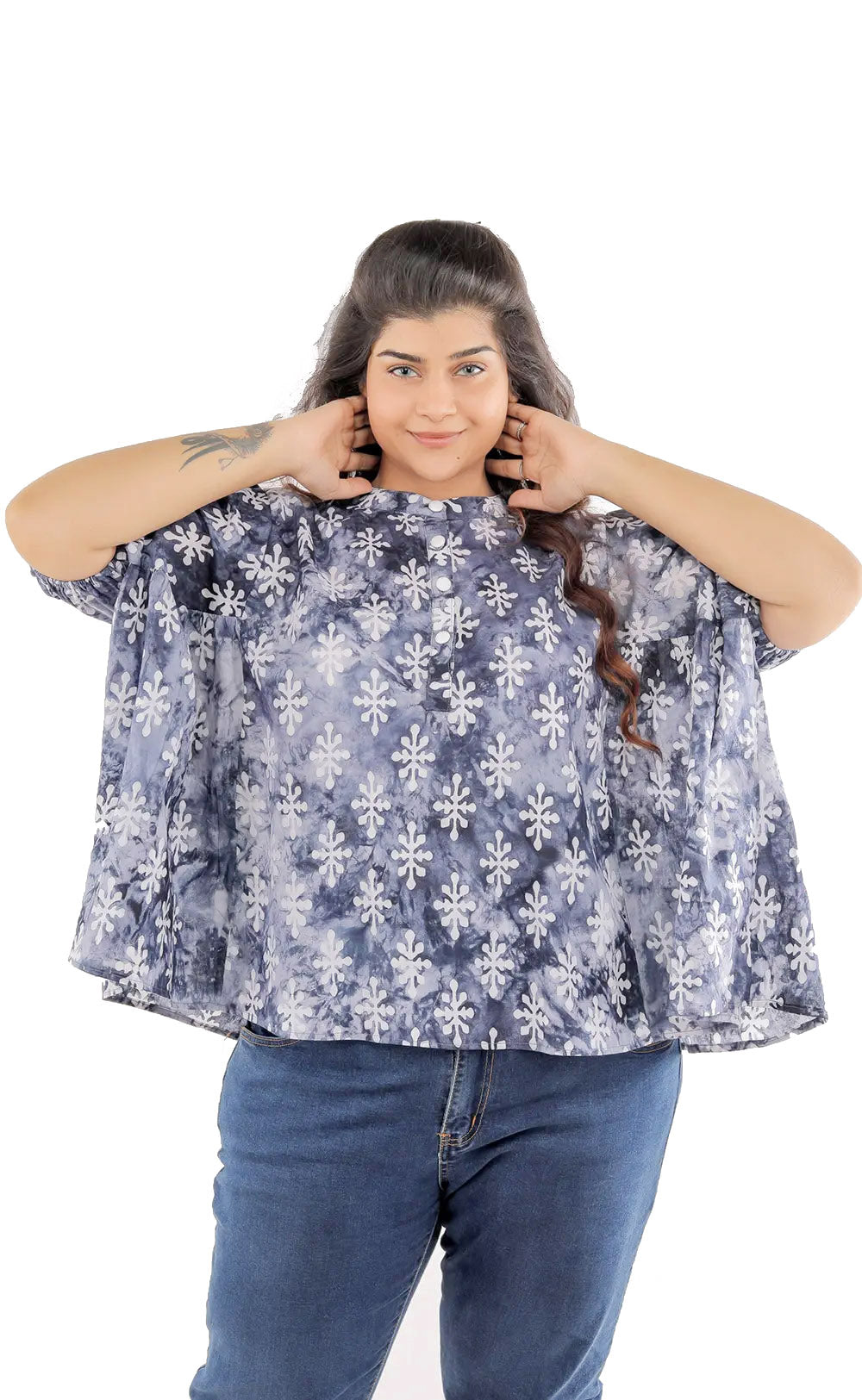 Stunning Cotton Block Printed Blouse