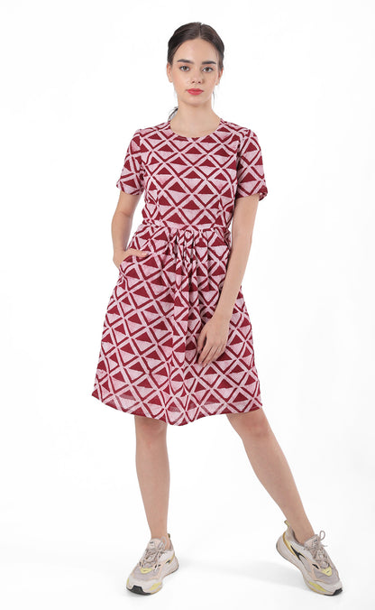 Timeless Cotton Block Printed Dress