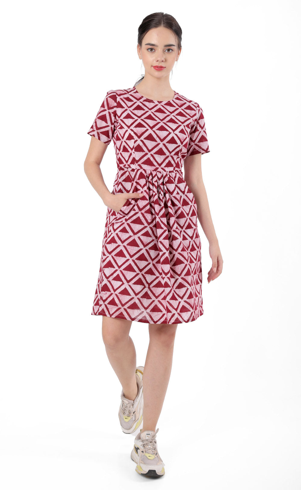 Timeless Cotton Block Printed Dress