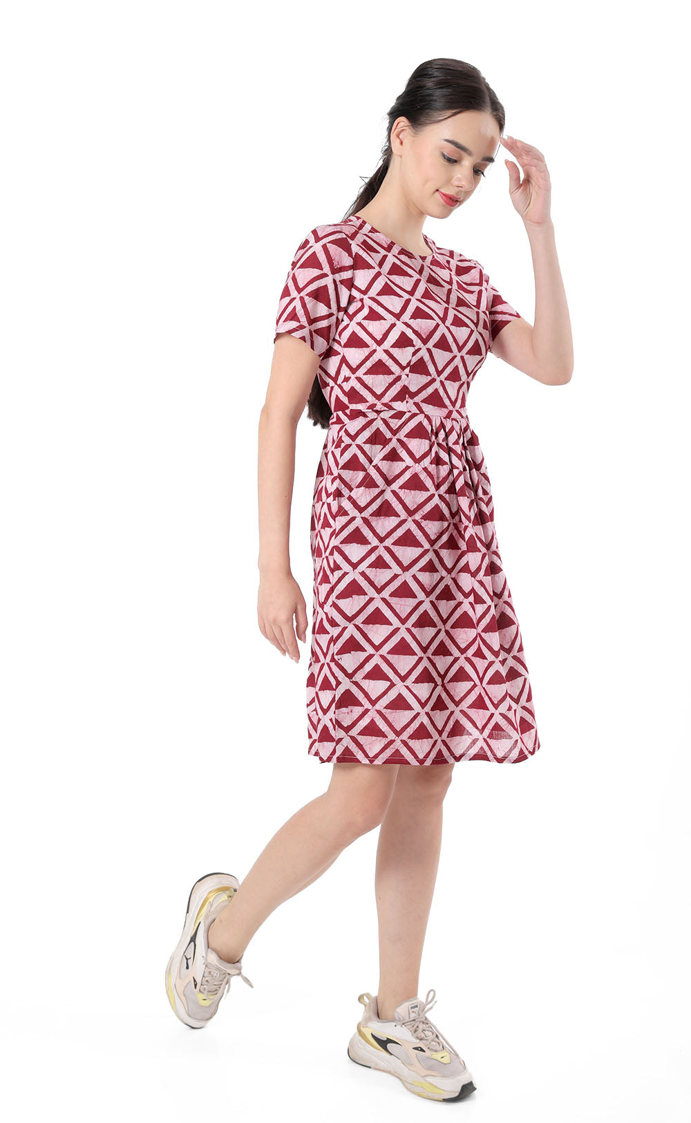 Timeless Cotton Block Printed Dress