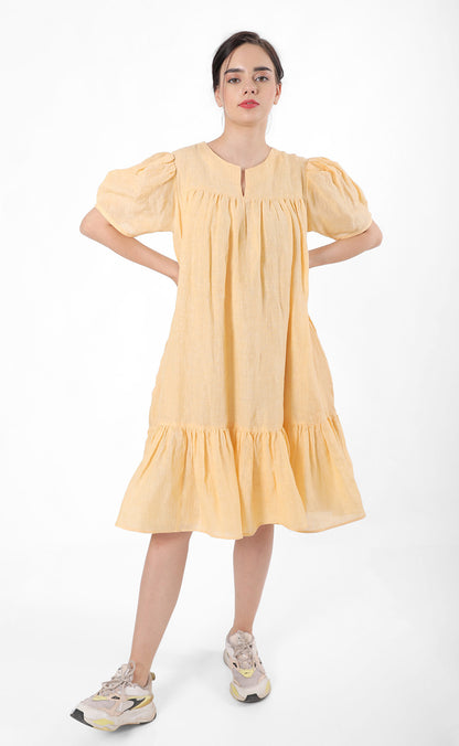 Fun Vibes Linen Comfy Dress